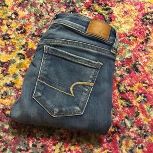 American Eagle ripped skinny jeans